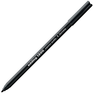 edding 1300, Rotulador de punta de fibra, punta ancha, cuerpo negro, tinta negra edding 1300, Rotulador de punta de fibra, punta ancha, cuerpo negro, tinta negra