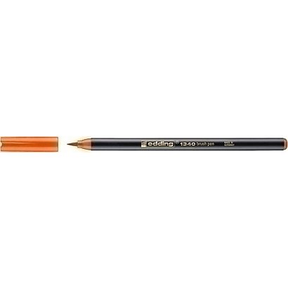 Edding 1340 brushpen Rotulador de punta de fibra, punta de pincel, color naranja