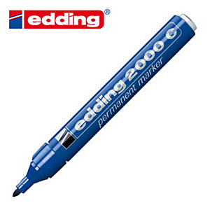 edding 2000 C, Marcatore permanente, Punta tonda, 1,5 mm - 3 mm, Blu (confezione 10 pezzi) edding 2000 C, Marcatore permanente, Punta tonda, 1,5 mm - 3 mm, Blu (confezione 10 pezzi)