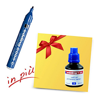 edding 2000 C, Marcatore permanente, Punta tonda, 1,5 mm - 3 mm, Blu (set 11 pezzi) edding 2000 C, Marcatore permanente, Punta tonda, 1,5 mm - 3 mm, Blu (set 11 pezzi)