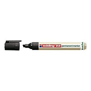 edding 22 Ecoline, Marcatore permanente, Punta a scalpello, 1 mm - 5 mm, Assortiti (confezione 4 pezzi) edding 22 Ecoline, Marcatore permanente, Punta a scalpello, 1 mm - 5 mm, Assortiti (confezione 4 pezzi)