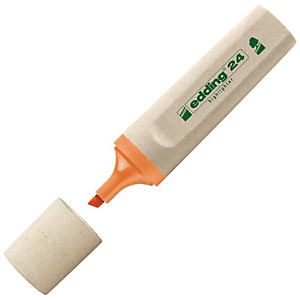 edding 24 EcoLine Evidenziatore a fusto piatto, Punta a scalpello, Spessore tratto 2 - 5 mm, Arancione (confezione 10 pezzi) edding 24 EcoLine Evidenziatore a fusto piatto, Punta a scalpello, Spessore tratto 2 - 5 mm, Arancione (confezione 10 pezzi)