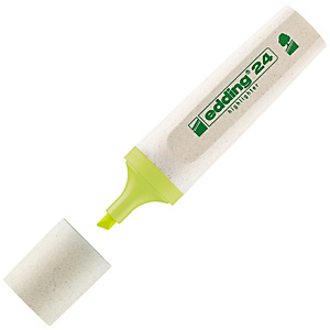 edding 24 EcoLine Evidenziatore a fusto piatto, Punta a scalpello, Spessore tratto 2 - 5 mm, Giallo (confezione 10 pezzi) edding 24 EcoLine Evidenziatore a fusto piatto, Punta a scalpello, Spessore tratto 2 - 5 mm, Giallo (confezione 10 pezzi)