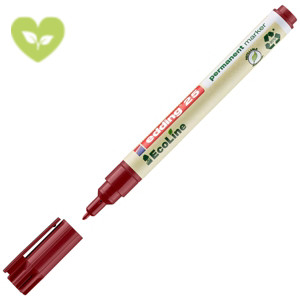 edding 25 Marcatore permanente EcoLine, Punta tonda, Spessore tratto 1 mm, Rosso (confezione 10 pezzi) edding 25 Marcatore permanente EcoLine, Punta tonda, Spessore tratto 1 mm, Rosso (confezione 10 pezzi)
