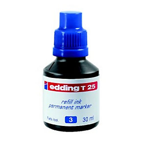 edding T-25 Refill di inchiostro per marcatori permanenti 30 ml Blu