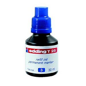 edding T-25 Refill di inchiostro per marcatori permanenti 30 ml Blu edding T-25 Refill di inchiostro per marcatori permanenti 30 ml Blu