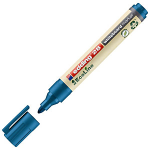 EDDING 28 EcoLine whiteboardmarker, ronde punt, 1,5 - 3 mm lijndikte, blauw