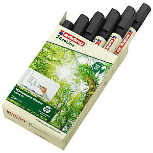 edding 29 EcoLine Rotulador de punta biselada para pizarra blanca, ancho de línea de 1-5 mm, negro edding 29 EcoLine Rotulador de punta biselada para pizarra blanca, ancho de línea de 1-5 mm, negro