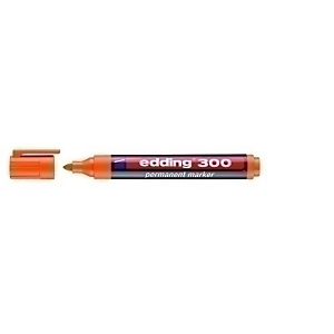 edding 300 Marcador permanente, punta ojival, 1,5-3 mm, Naranja
