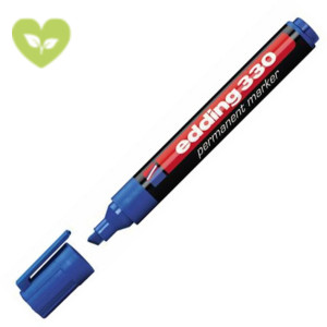 edding 330, Marcatore permanente, Punta a scalpello, 1 mm - 5 mm, Blu (confezione 10 pezzi) edding 330, Marcatore permanente, Punta a scalpello, 1 mm - 5 mm, Blu (confezione 10 pezzi)