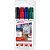 edding 3300 Marcador permanente, punta biselada, 1-5 mm, azul, rojo, negro, verde - 1