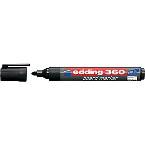 edding 360 Marcatore per lavagna Punta tonda, 1,5 - 3 mm Nero (confezione 10 pezzi) edding 360 Marcatore per lavagna Punta tonda, 1,5 - 3 mm Nero (confezione 10 pezzi)