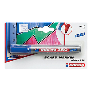 edding 360 Rotulador para pizarra blanca de punta redonda de 1,5 a 3 mm azul edding 360 Rotulador para pizarra blanca de punta redonda de 1,5 a 3 mm azul
