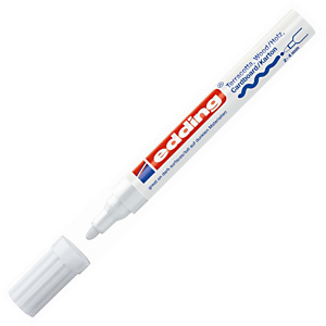 edding 4000 deco, Marcatore permanente, Punta tonda, 2 mm - 4 mm, Bianco edding 4000 deco, Marcatore permanente, Punta tonda, 2 mm - 4 mm, Bianco