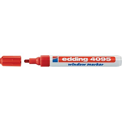 edding 4095 Tiza rotulador ojival punta 2 a 3 mm rojo