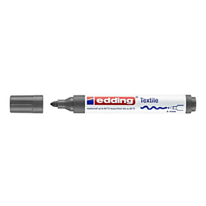 edding 4500, Rotulador para tela, punta mediana, ancho línea 2 a 3 mm, gris edding 4500, Rotulador para tela, punta mediana, ancho línea 2 a 3 mm, gris