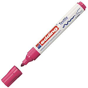 edding 4500, Rotulador para textil, punta mediana, 2-3 mm, morado neón edding 4500, Rotulador para textil, punta mediana, 2-3 mm, morado neón