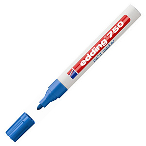 edding 750 Marcatore a vernice Inchiostro permanente Punta tonda media Spessore tratto 2 - 4 mm Azzurro edding 750 Marcatore a vernice Inchiostro permanente Punta tonda media Spessore tratto 2 - 4 mm Azzurro