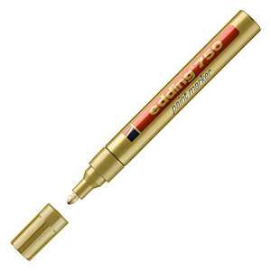 EDDING 750 merkstift permanente inkt middelgrote ronde punt 2 - 4 mm lijndikte goud