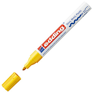 edding 750 Rotulador de pintura, punta ojival, 2-4 mm, amarillo edding 750 Rotulador de pintura, punta ojival, 2-4 mm, amarillo