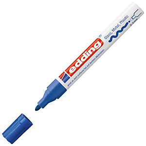 edding 750 Rotulador de pintura, punta ojival, 2-4 mm, azul edding 750 Rotulador de pintura, punta ojival, 2-4 mm, azul