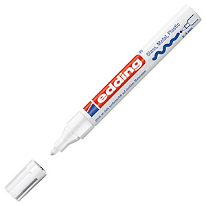 edding 750 Rotulador de pintura, punta ojival, 2-4 mm, blanco edding 750 Rotulador de pintura, punta ojival, 2-4 mm, blanco