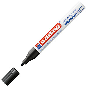 edding 750 Rotulador de pintura, punta ojival, 2-4 mm, negro edding 750 Rotulador de pintura, punta ojival, 2-4 mm, negro