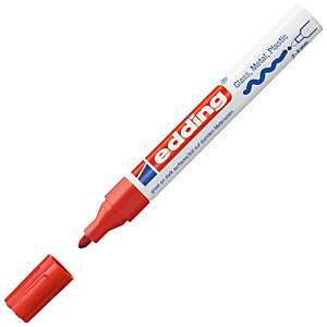 edding 750 Rotulador de pintura, punta ojival, 2-4 mm, rojo edding 750 Rotulador de pintura, punta ojival, 2-4 mm, rojo