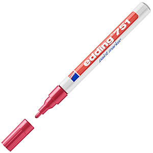 edding 751 Marcatore a vernice Punta rotonda 1 - 2 mm Rosso edding 751 Marcatore a vernice Punta rotonda 1 - 2 mm Rosso