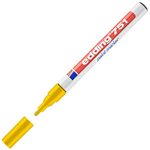 edding 751, Rotulador de pintura, punta fina, 1-2 mm, amarillo edding 751, Rotulador de pintura, punta fina, 1-2 mm, amarillo
