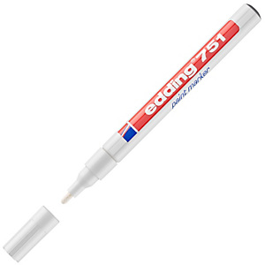 edding 751, Rotulador de pintura, punta fina, 1-2 mm, blanco edding 751, Rotulador de pintura, punta fina, 1-2 mm, blanco