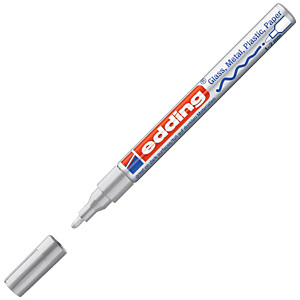 edding 751, Rotulador de pintura, punta fina, 1-2 mm, plata