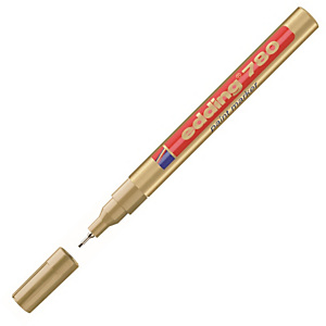 edding 780 Rotulador de pintura, punta ojival, 0,8 mm, oro edding 780 Rotulador de pintura, punta ojival, 0,8 mm, oro