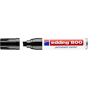 edding 800 Marcador permanente, punta biselada, 4-12 mm, negro