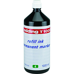 edding Tinta de recarga de rotulador permanente, 1000 ml, verde edding Tinta de recarga de rotulador permanente, 1000 ml, verde