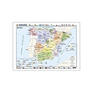 EDIGOL Mapa, escritorio, 42 x 30 cm, Fisico / Político, España