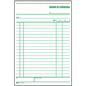 EDIPRO Blocco buoni di consegna, 14,8 x 23 cm, Carta autocopiante, Copie 50+50 (confezione 10 pezzi)