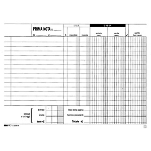 EDIPRO Blocco prima nota cassa - F.to cm 23 x 14,8 - Autocopiante - Copie 50 + 50 (confezione 10 pezzi) EDIPRO Blocco prima nota cassa - F.to cm 23 x 14,8 - Autocopiante - Copie 50 + 50 (confezione 10 pezzi)