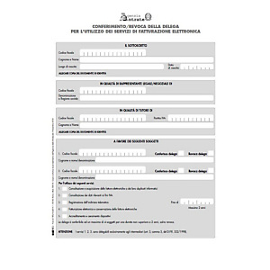 EDIPRO E0018 Modulo per il conferimento/revoca deleghe fatturazione elettronica, Formato 29,7 x 21 cm EDIPRO E0018 Modulo per il conferimento/revoca deleghe fatturazione elettronica, Formato 29,7 x 21 cm