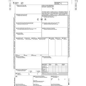 EDIPRO Lettera di vettura internazionale CMR, 12 x 24 cm, Carta autocopiante, 5 copie (confezione 100 fogli) EDIPRO Lettera di vettura internazionale CMR, 12 x 24 cm, Carta autocopiante, 5 copie (confezione 100 fogli)