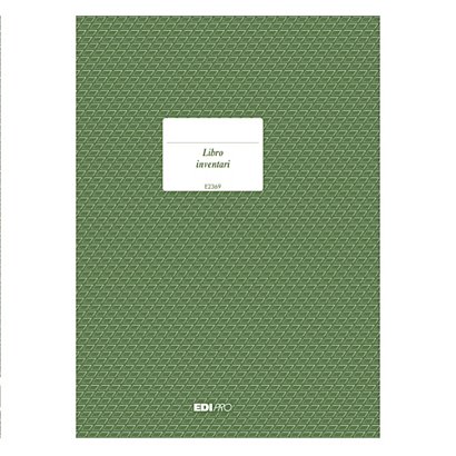 EDIPRO Registro libro inventari - 31 x 24,5cm - 92pg - numerate - 1