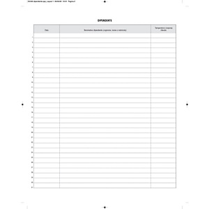 EDIPRO Registro rilevazione temperatura corporea dipendenti, 31 x 24,5 cm, 32 pagine (confezione 5 pezzi)