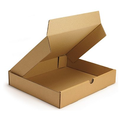 Ekstra flad brun kasse - 1