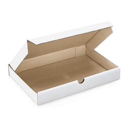 Ekstra flad hvid kasse - 1