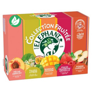 Eléphant Collection Thé fruitée - 50 sachets fraîcheur fruit Eléphant Collection Thé fruitée - 50 sachets fraîcheur fruit