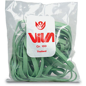 Elastici a fascetta - Gomma verde - Diam. 80 mm - 1 kg Elastici a fascetta - Gomma verde - Diam. 80 mm - 1 kg