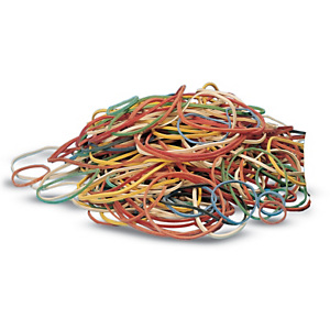 Elastici in sacchetto, Colori e diametri assortiti, 1 kg Elastici in sacchetto, Colori e diametri assortiti, 1 kg
