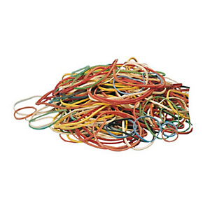 Elastici in sacchetto, Diametro 70 mm, Giallo, 1 kg Elastici in sacchetto, Diametro 70 mm, Giallo, 1 kg