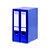 Elba Box de 2 archivadores de palanca, A4, Lomo 80 mm, Capacidad 500 hojas, cartón recubierto de PVC, Azul - 2