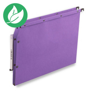 Elba Dossier suspendu armoire Ultimate A4 150 feuilles fond 15mm kraft violet - Lot de 25